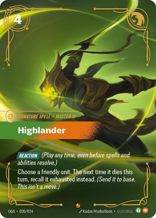 Image for Highlander (020/024) [Origins: Proving Grounds] - Riftbound: League of Legends Trading Card Game