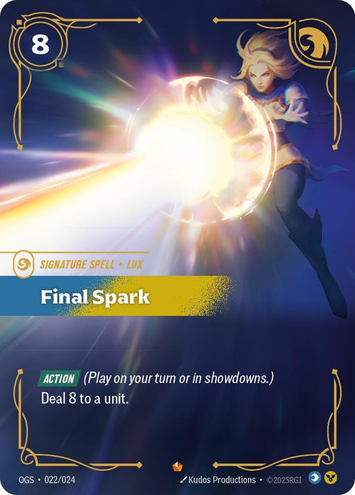 Image for Final Spark (022/024) [Origins: Proving Grounds] - Riftbound: League of Legends Trading Card Game