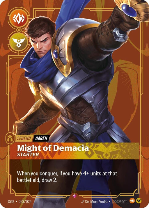 Image for Garen - Might of Demacia (Starter) (023/024) [Origins: Proving Grounds] - Riftbound: League of Legends Trading Card Game