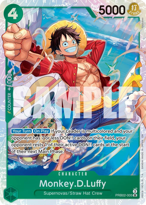 Image for Monkey.D.Luffy - PRB02-005 (PRB02-005) (Foil) [Premium Booster -The Best- Vol. 2] - One Piece Card Game