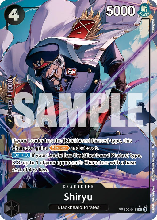 Image for Shiryu (Alternate Art) (PRB02-015) (Foil) [Premium Booster -The Best- Vol. 2] - One Piece Card Game