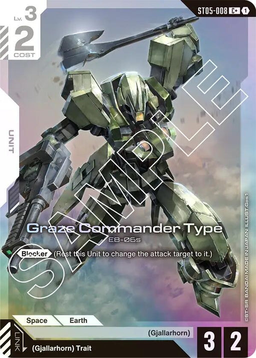 Image for Graze Commander Type (C+) (ST05-008) (Holofoil) [Starter Deck 05: Iron Bloom] - Gundam Card Game
