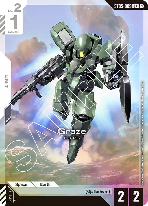 Image for Graze (C+) (ST05-009) (Holofoil) [Starter Deck 05: Iron Bloom] - Gundam Card Game