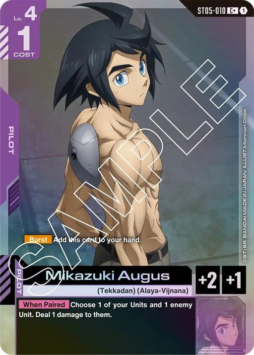 Image for Mikazuki Augus (C+) (ST05-010) (Holofoil) [Starter Deck 05: Iron Bloom] - Gundam Card Game