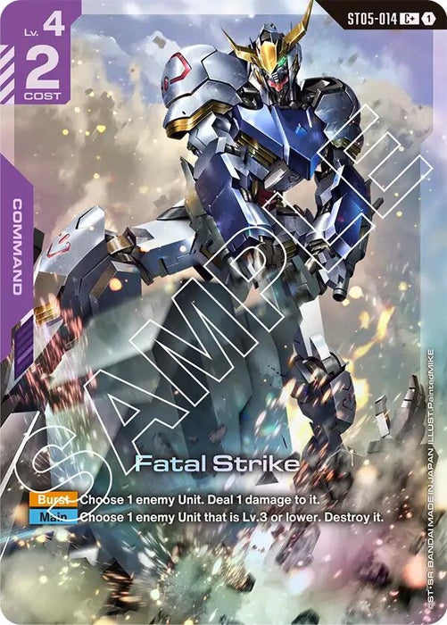 Fatal Strike (C+) (ST05-014) (Holofoil) [Starter Deck 05: Iron Bloom]