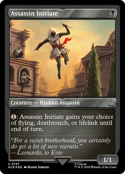 Assassin Initiate [ACR-197] Etched Foil - Assassin's Creed