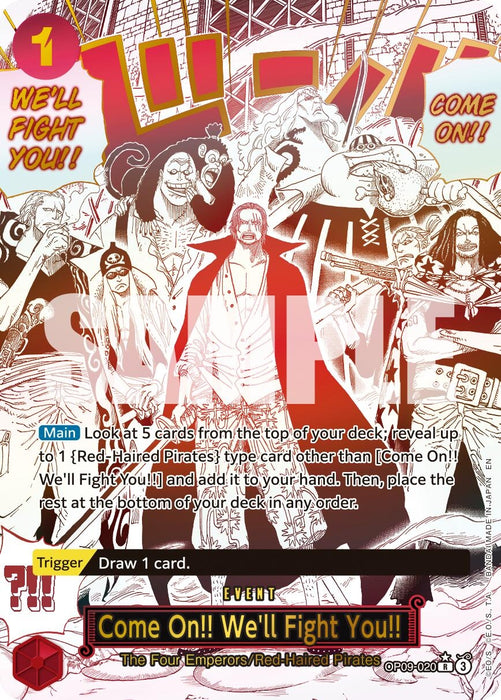 Image for Come On!! We'll Fight You!! (Alternate Art) (OP09-020) (Foil) [Premium Booster -The Best- Vol. 2] - One Piece Card Game