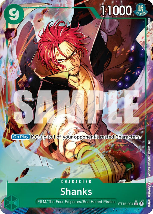 Shanks - ST16-004 (Alternate Art) (ST16-004) (Foil) [Premium Booster -The Best- Vol. 2]