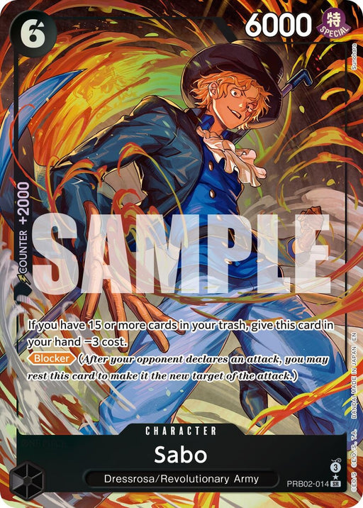 Image for Sabo - PRB02-014 (Alternate Art) (PRB02-014) (Foil) [Premium Booster -The Best- Vol. 2] - One Piece Card Game