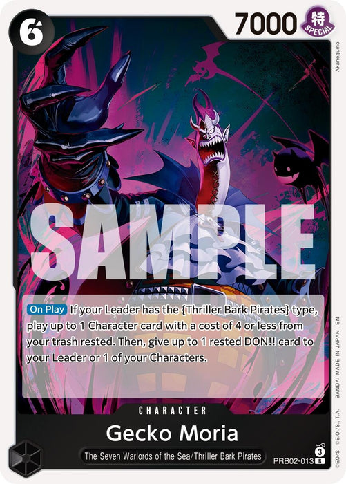 Image for Gecko Moria (PRB02-013) (Foil) [Premium Booster -The Best- Vol. 2] - One Piece Card Game