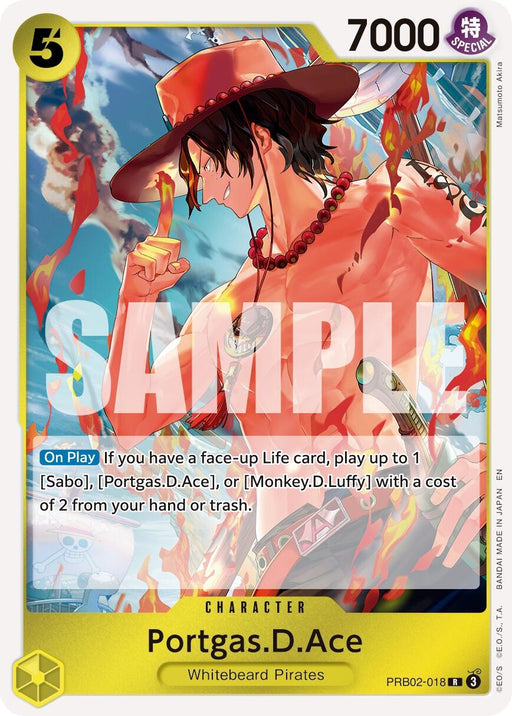 Image for Portgas.D.Ace - PRB02-018 (PRB02-018) (Foil) [Premium Booster -The Best- Vol. 2] - One Piece Card Game