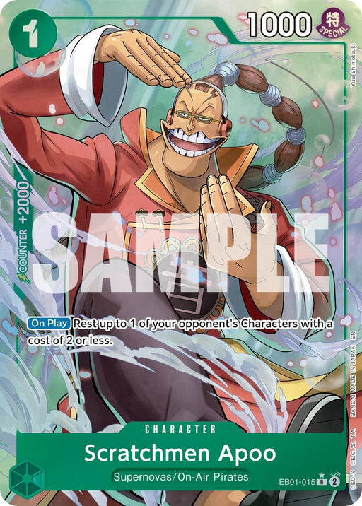 Image for Scratchmen Apoo - EB01-015 (Alternate Art) (EB01-015) (Foil) [Premium Booster -The Best- Vol. 2] - One Piece Card Game