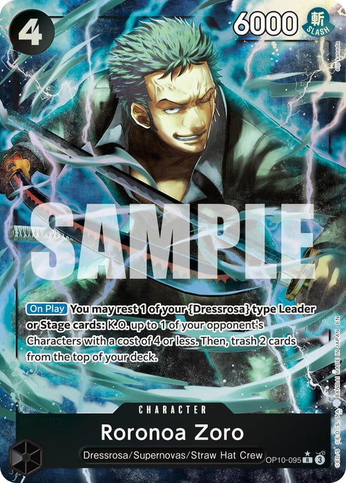 Roronoa Zoro - OP10-095 (Alternate Art) (OP10-095) (Foil) [Premium Booster -The Best- Vol. 2]