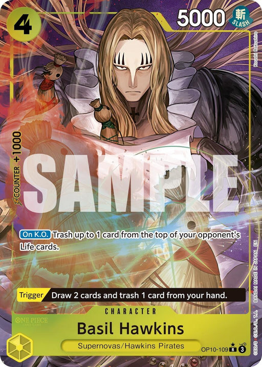 Image for Basil Hawkins - OP10-109 (Alternate Art) (OP10-109) (Foil) [Premium Booster -The Best- Vol. 2] - One Piece Card Game