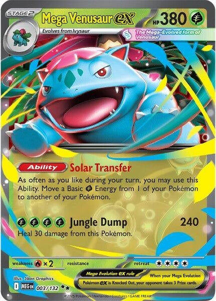 Image for Mega Venusaur ex (003/132) (Holofoil) [ME01: Mega Evolution] - Pokemon