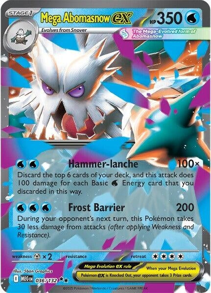 Image for Mega Abomasnow ex (036/132) (Holofoil) [ME01: Mega Evolution] - Pokemon