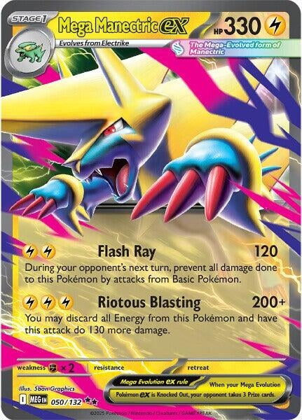 Image for Mega Manectric ex (050/132) (Holofoil) [ME01: Mega Evolution] - Pokemon