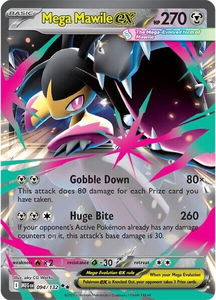 Image for Mega Mawile ex (094/132) (Holofoil) [ME01: Mega Evolution] - Pokemon