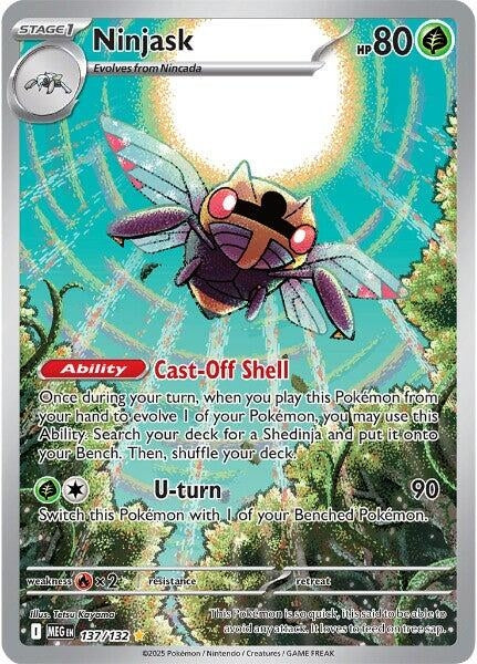 Image for Ninjask (137/132) (Holofoil) [ME01: Mega Evolution] - Pokemon