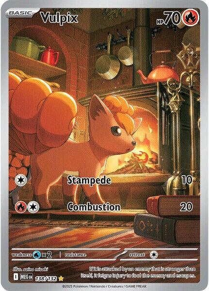 Image for Vulpix (138/132) (Holofoil) [ME01: Mega Evolution] - Pokemon