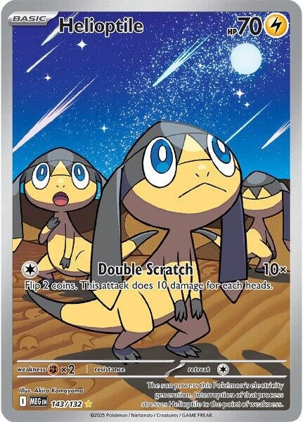 Helioptile (143/132) (Holofoil) [ME01: Mega Evolution]