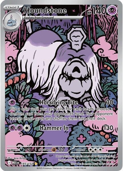 Image for Houndstone (145/132) (Holofoil) [ME01: Mega Evolution] - Pokemon