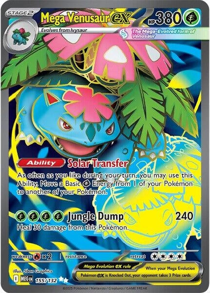 Image for Mega Venusaur ex (155/132) (Holofoil) [ME01: Mega Evolution] - Pokemon