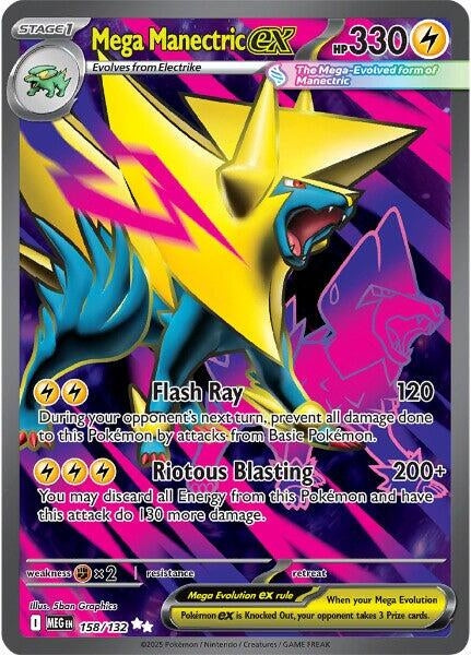 Image for Mega Manectric ex (158/132) (Holofoil) [ME01: Mega Evolution] - Pokemon