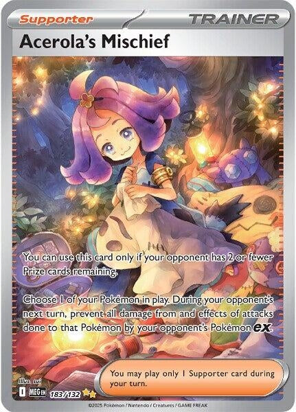 Image for Acerola's Mischief (183/132) (Holofoil) [ME01: Mega Evolution] - Pokemon