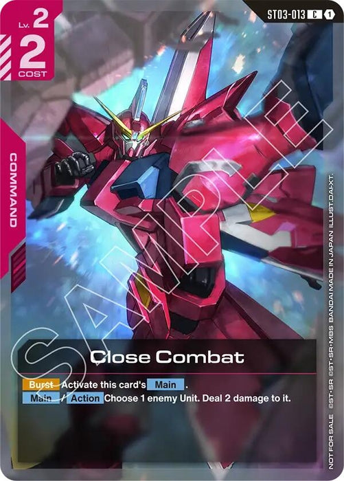 Close Combat (Championship Participation Pack 01) (ST03-013) (Holofoil) [Gundam Promotional Cards]