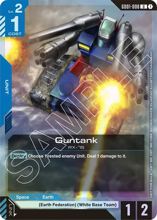 Image for Guntank (Championship Participation Pack 01) (GD01-008) (Holofoil) [Gundam Promotional Cards] - Gundam Card Game