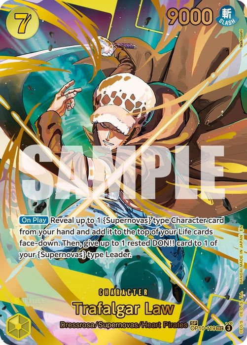 Image for Trafalgar Law - OP10-119 (SP) (OP10-119) (Foil) [Premium Booster -The Best- Vol. 2] - One Piece Card Game