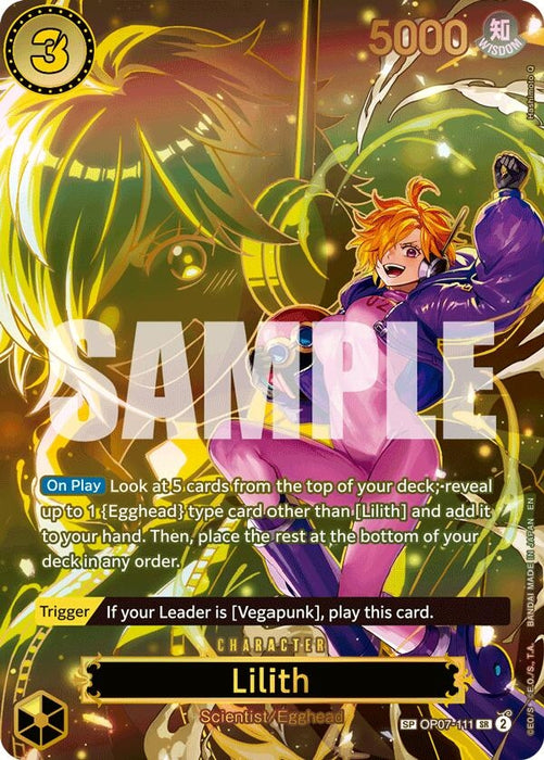 Image for Lilith - OP07-111 (SP) (OP07-111) (Foil) [Carrying On His Will] - One Piece Card Game