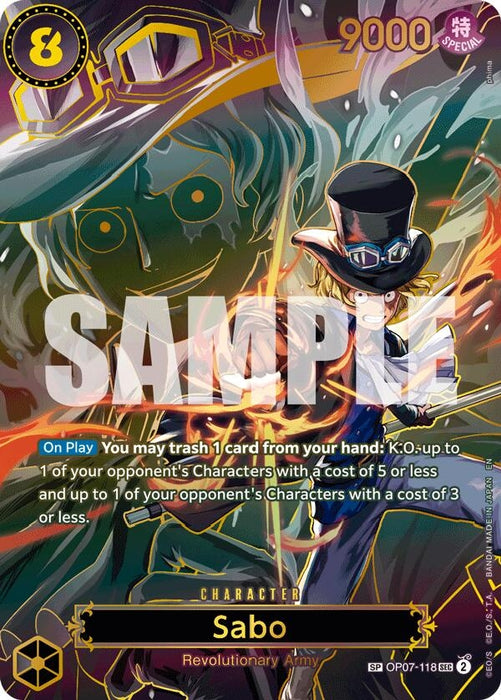 Image for Sabo - OP07-118 (SP) (OP07-118) (Foil) [Carrying On His Will] - One Piece Card Game