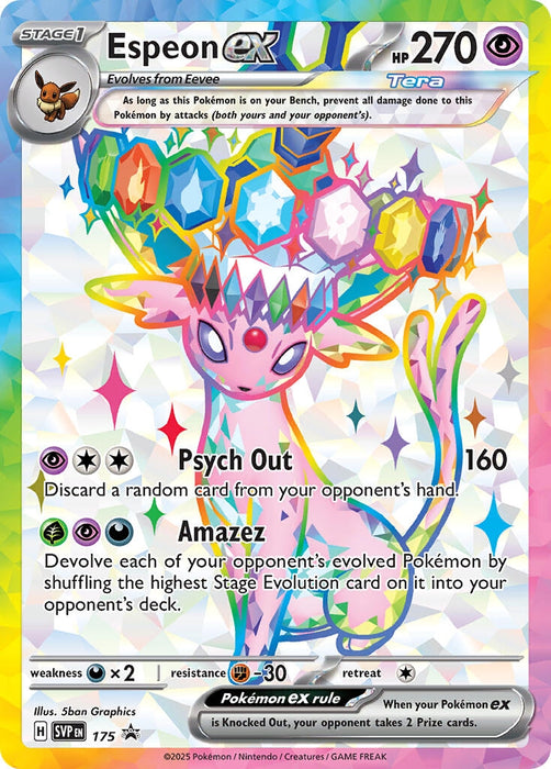 Image for Espeon ex - 175 (SVP 175) (Holofoil) [SV: Scarlet & Violet Promo Cards] - Pokemon