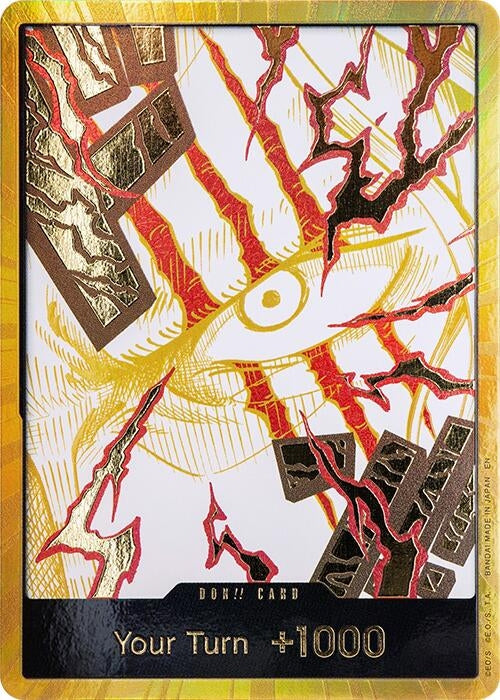 Image for DON!! Card (Shanks) (Gold) (Foil) [Premium Booster -The Best- Vol. 2] - One Piece Card Game