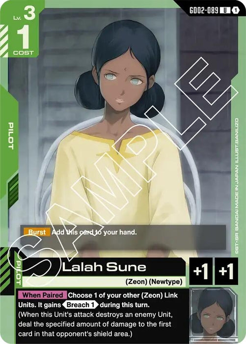 Image for Lalah Sune (GD02-089) [Dual Impact] - Gundam Card Game