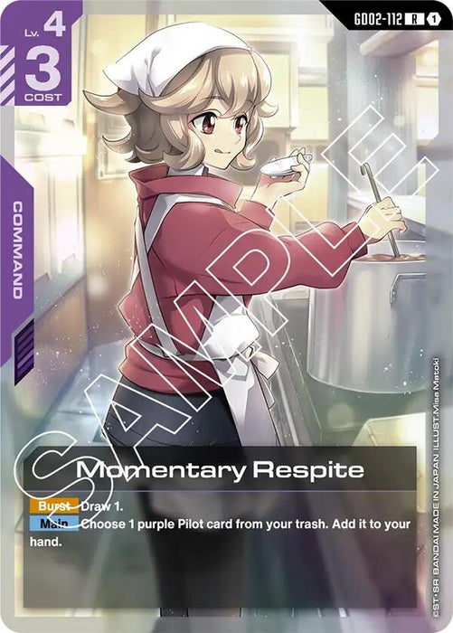 Image for Momentary Respite (GD02-112) [Dual Impact] (Holofoil) - Gundam Card Game