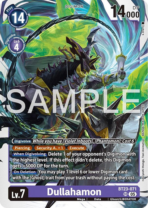 Dullahamon (BT23-071 SR) (Foil) [Hackers' Slumber]