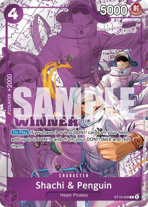 Shachi & Penguin (Winner Pack 2025 Vol. 4) (ST10-008) (Foil) [One Piece Promotion Cards]