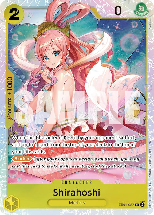 Image for Shirahoshi (Reprint) (EB01-057) (Foil) [Premium Booster -The Best- Vol. 2] - One Piece Card Game