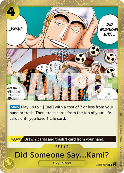 Did Someone Say...Kami? (Pirate Foil) (EB01-060) (Foil) [Premium Booster -The Best- Vol. 2]