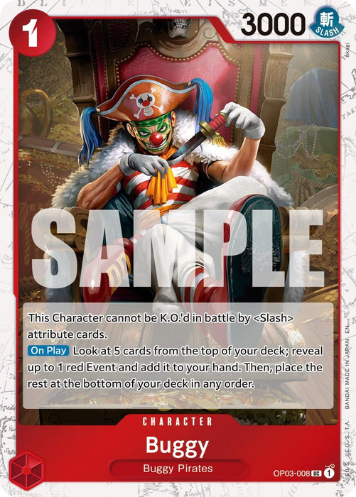 Buggy - OP03-008 (Pirate Foil) (OP03-008) (Foil) [Premium Booster -The Best- Vol. 2]