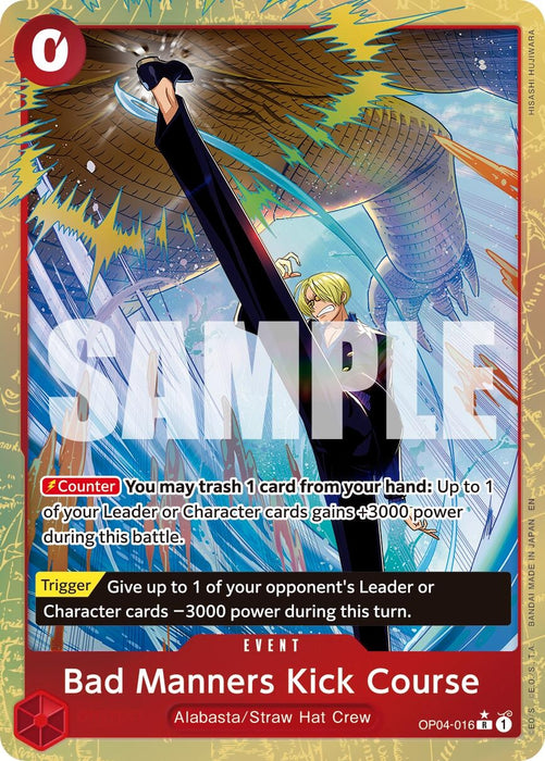Bad Manners Kick Course (Alternate Art) (OP04-016) (Foil) [Premium Booster -The Best- Vol. 2]