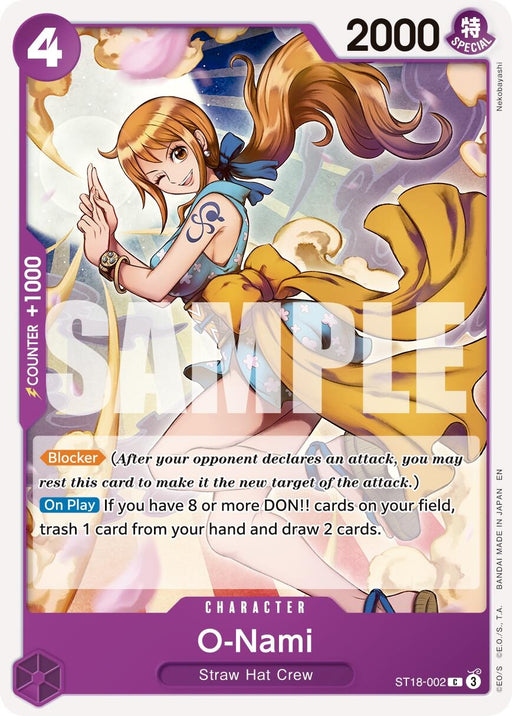 Image for O-Nami (Reprint) (ST18-002) [Premium Booster -The Best- Vol. 2] - One Piece Card Game
