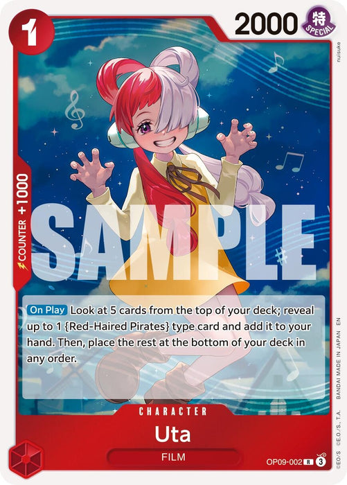 Uta (Reprint) (OP09-002) (Foil) [Premium Booster -The Best- Vol. 2]