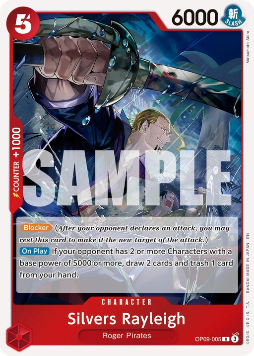 Image for Silvers Rayleigh - OP09-005 (Reprint) (OP09-005) (Foil) [Premium Booster -The Best- Vol. 2] - One Piece Card Game