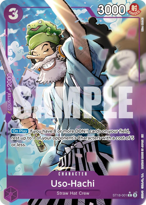 Image for Uso-Hachi (Alternate Art) (ST18-001) (Foil) [Premium Booster -The Best- Vol. 2] - One Piece Card Game