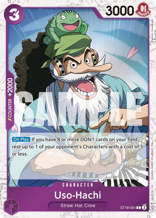 Image for Uso-Hachi (Pirate Foil) (ST18-001) (Foil) [Premium Booster -The Best- Vol. 2] - One Piece Card Game