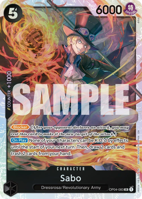 Sabo - OP04-083 (Reprint) (OP04-083) (Foil) [Premium Booster -The Best- Vol. 2]